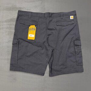 NEW Carhartt Mens 46 Grey Cargo Canvas‎ Rugged Flex Relaxed Fit Shorts BS3542